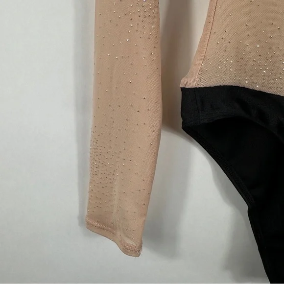 Urban Outfitters Nude Mesh Bodysuit | Size Small - Picture 6 of 11
